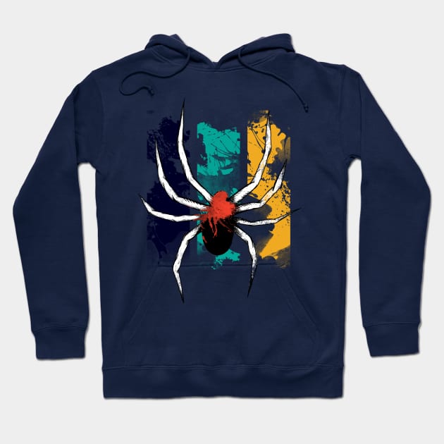 Spider stripes Hoodie by Jess Adams